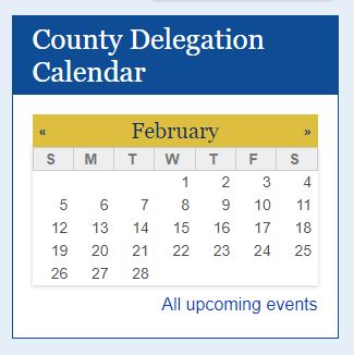 Belknap County Delegation Feb 2023 Calendar no events scheduled