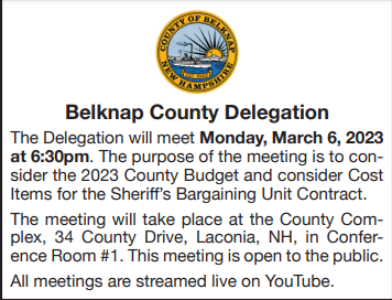 Daily Sun 3-6-2023 Delegation Meeting to determine budget process