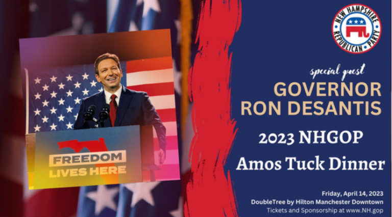 NHGOP DeSantis keynote Amos Tuck Dinner