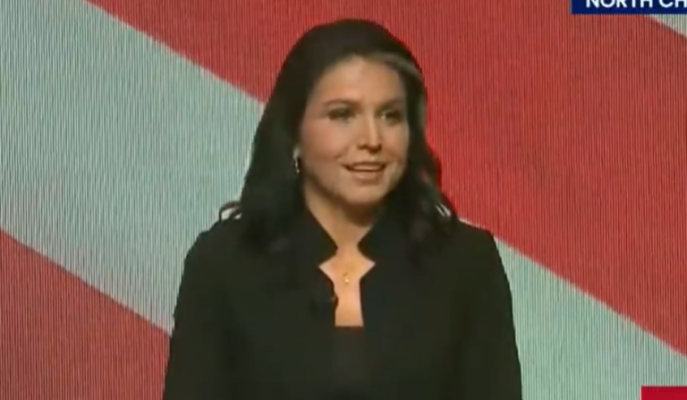 Tulsi Gabbard Speech on women screen grab