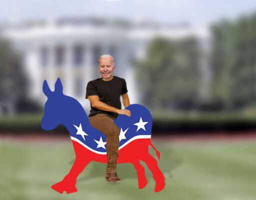 A Heavy Burden biden on dem donkey