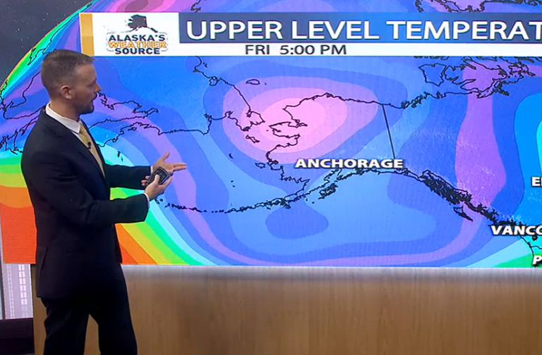Anchorage TV Weather easter 2023 cold and snow