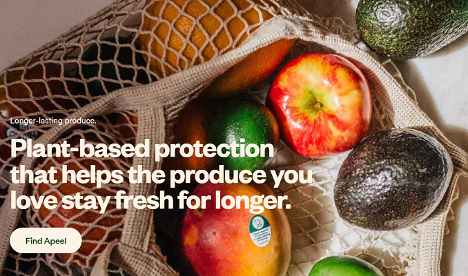 Apeel edipeel food coating home page splsh screen grab