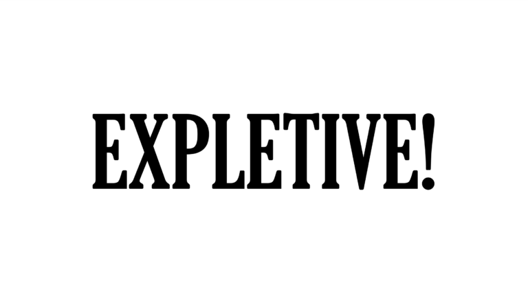 expletive cursing swear