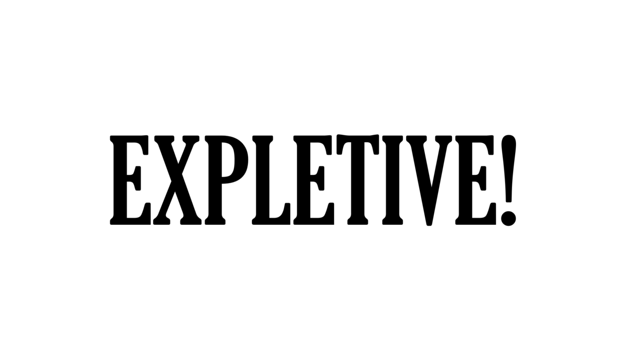 expletive cursing swear