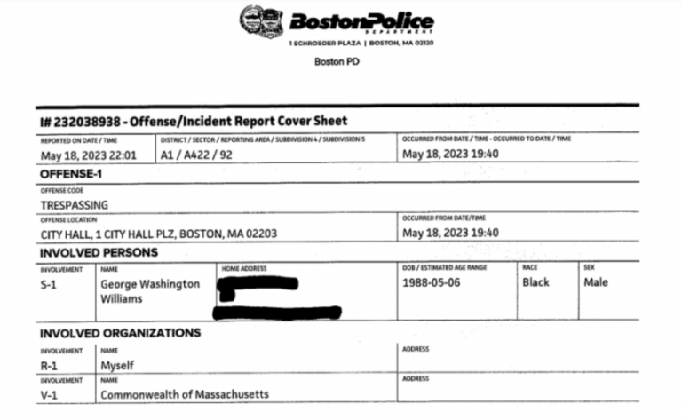 George Williams arrest record