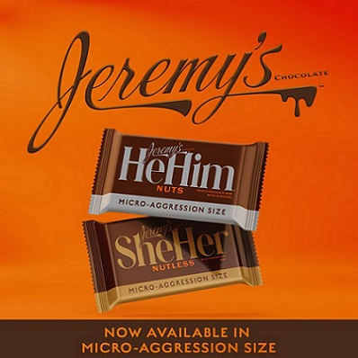 Jeremy HeHim Nuts SheHer Nutless Micro-Aggression Size Chocolate Hot Air Daily Wire