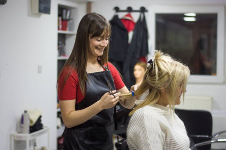 Hair salon stylist