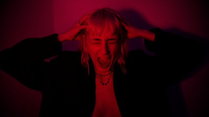 Frightened scared screaming