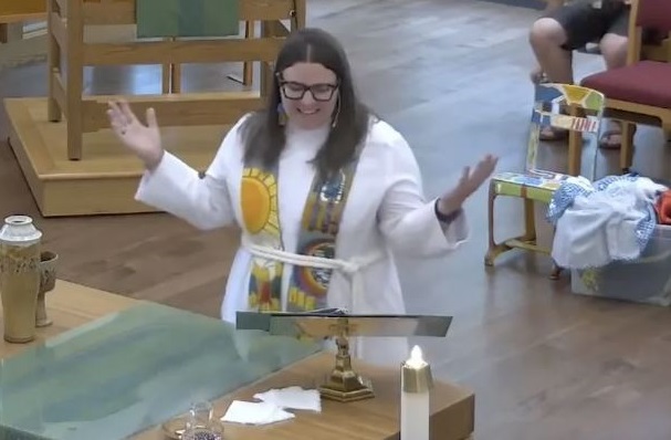 Pastor Anna Helgen Edina Lutheran Church Sparkle Creed Twitter WokePreacherTV