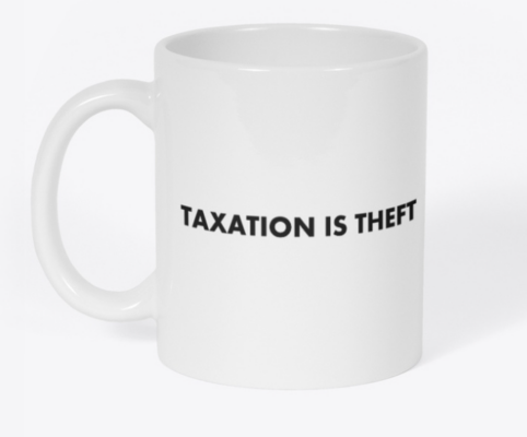 Taxation is theft mug