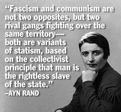 ayn rand on fascism and communism