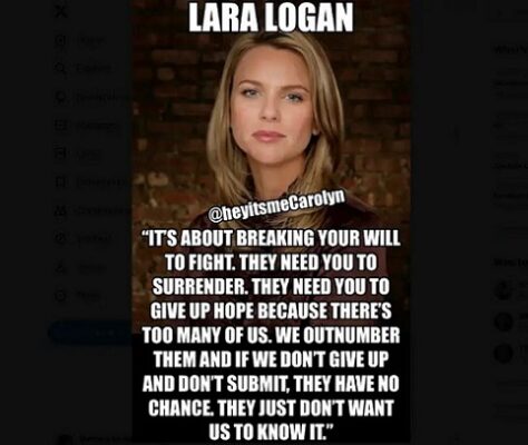 Lara Logan Breaking our will Matt