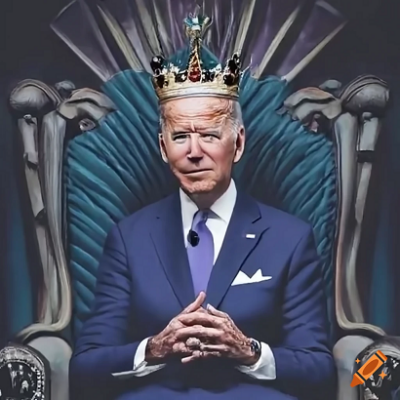 Biden wearing a crown image Craiyon.AI
