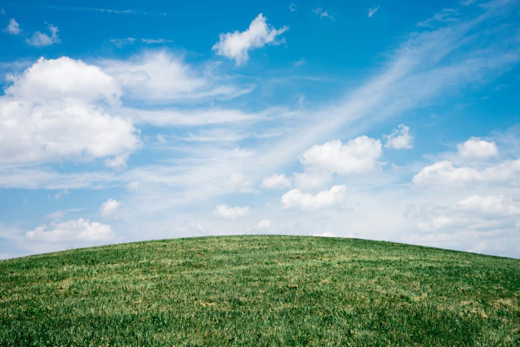 Fresh air meadow clods blue sky Photo by Scott Webb on Unsplash
