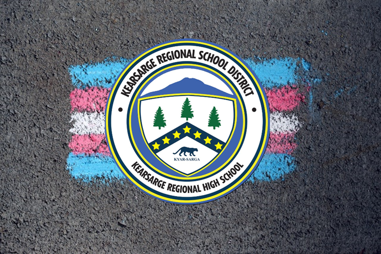 Kearsage school district trans flag