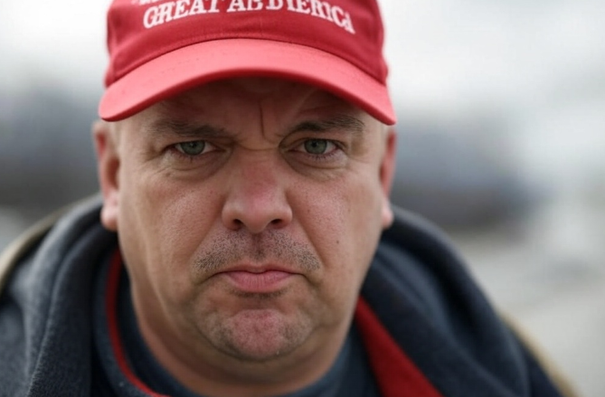 Angry Trump supporter