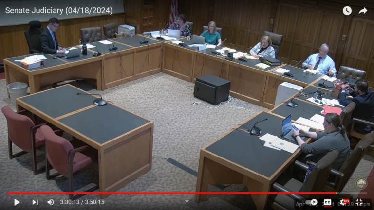 State Senate hearing Sharon Carson crime