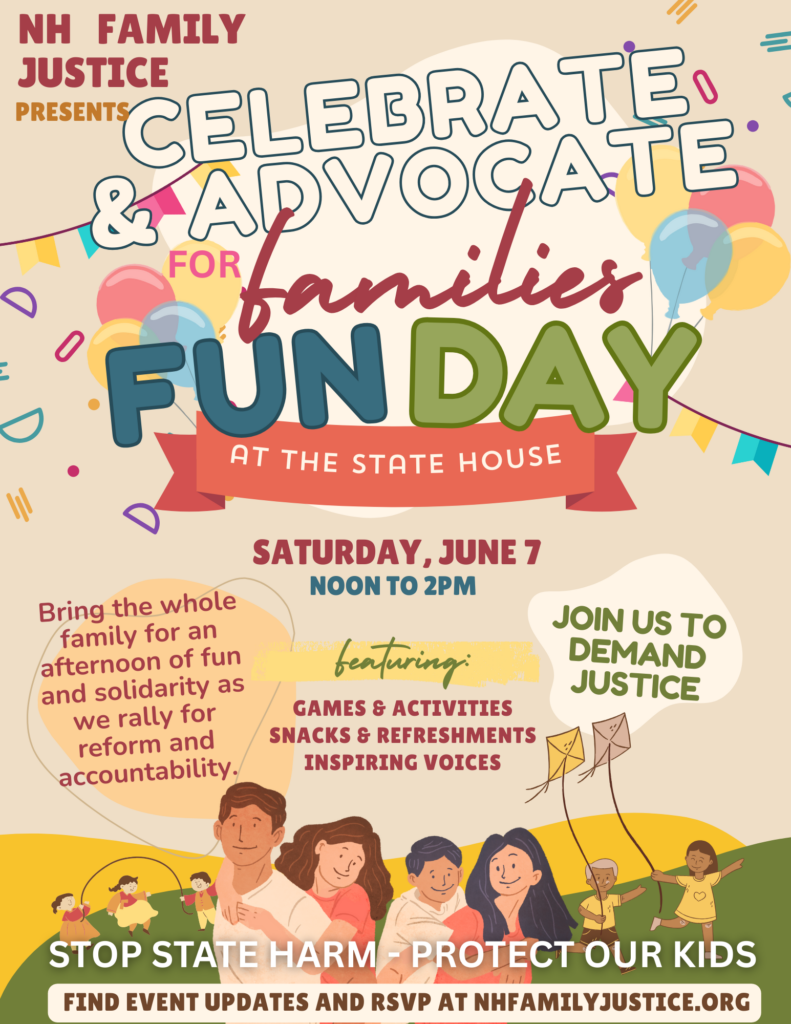 NH Family justice Event Flyer