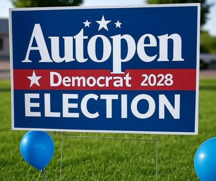 Elect Autopen 2028 campaing signe