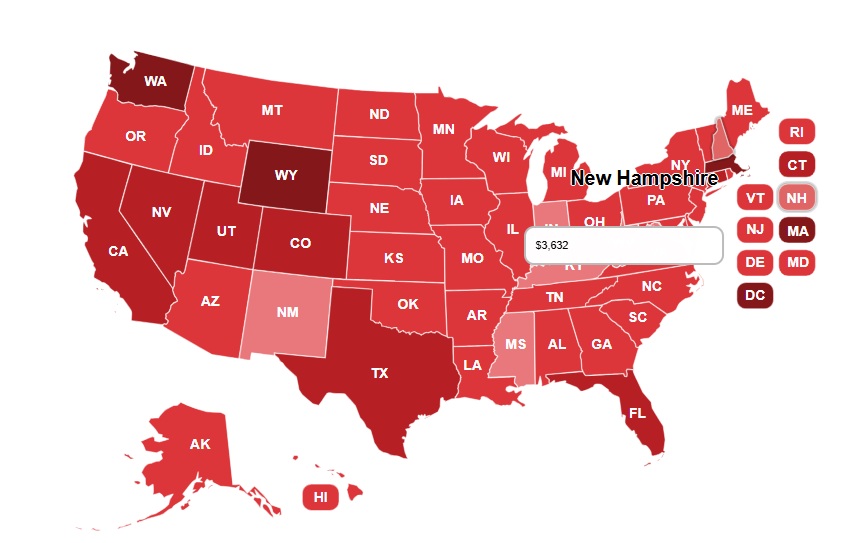 NTUF Tax hikes map focus on NH