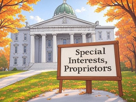 Special interests sign vermont state house