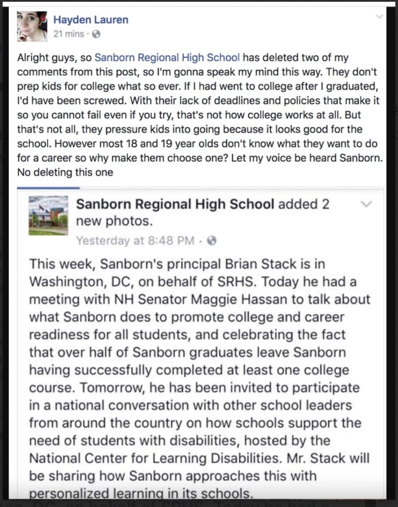 Hayden Lauren Sanborn Regional Screen shot