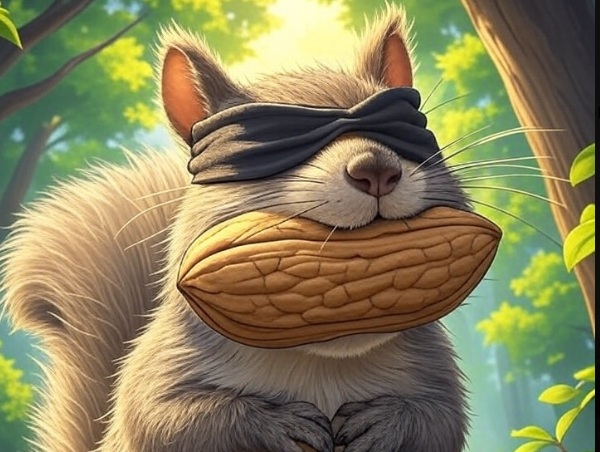 blindfold squirrel