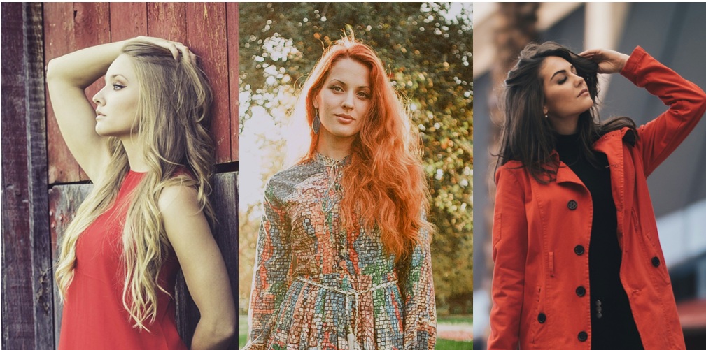 blonde brunette redhead