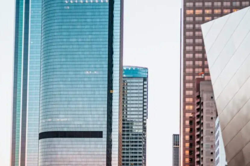 commercial buildings windows tinted