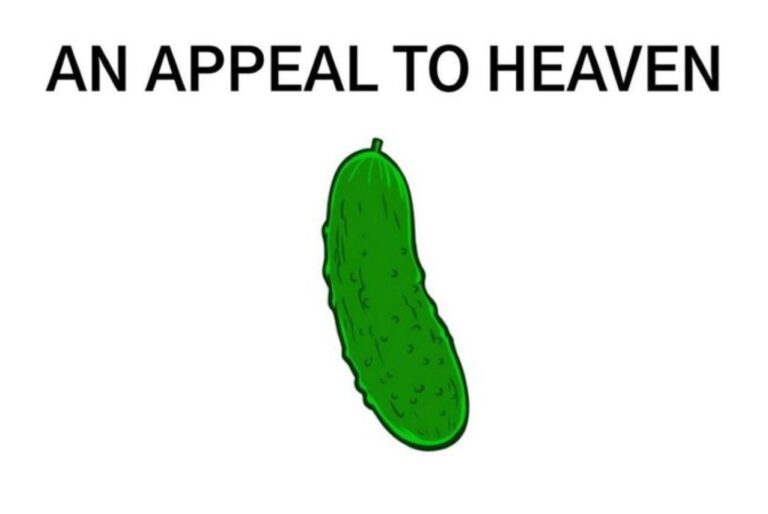An appeal to heaven pickle flag