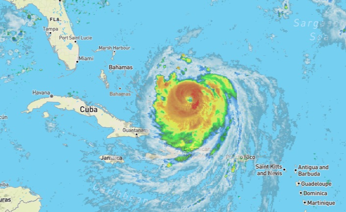 Hurricane Erin 8-18-25 939 Am ET