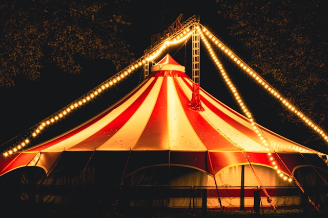 lighted Circus tent