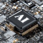 AI chip on a computer mother baord