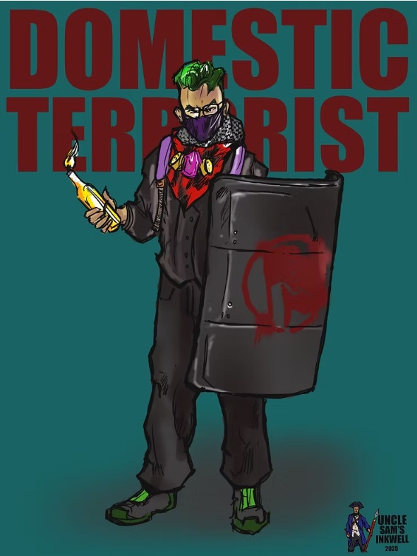 Antifa domestic terrorist - uncle sams inkwell