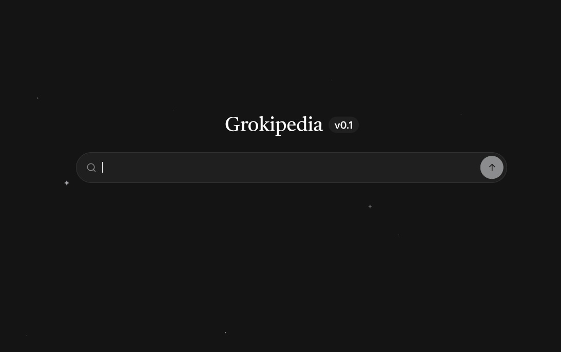grokipedia home page