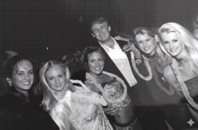 trump with some adult women at mar-a-lago