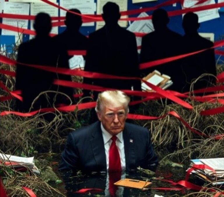 trump tied up in red tape