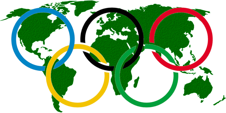 Olympic rings Olympians