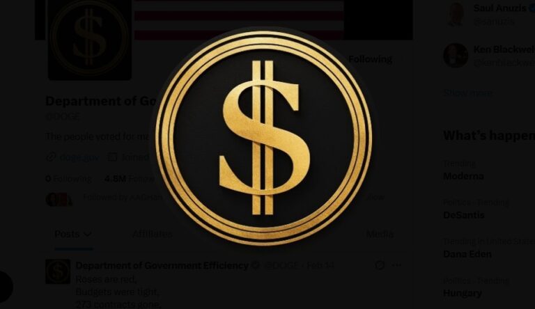 DOGE dollar sign logo