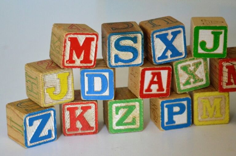 jumbled letter blocks