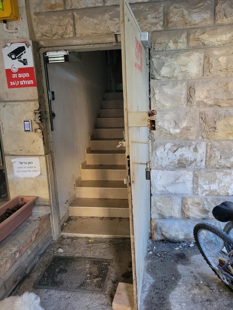 bomb shelter door in Israel