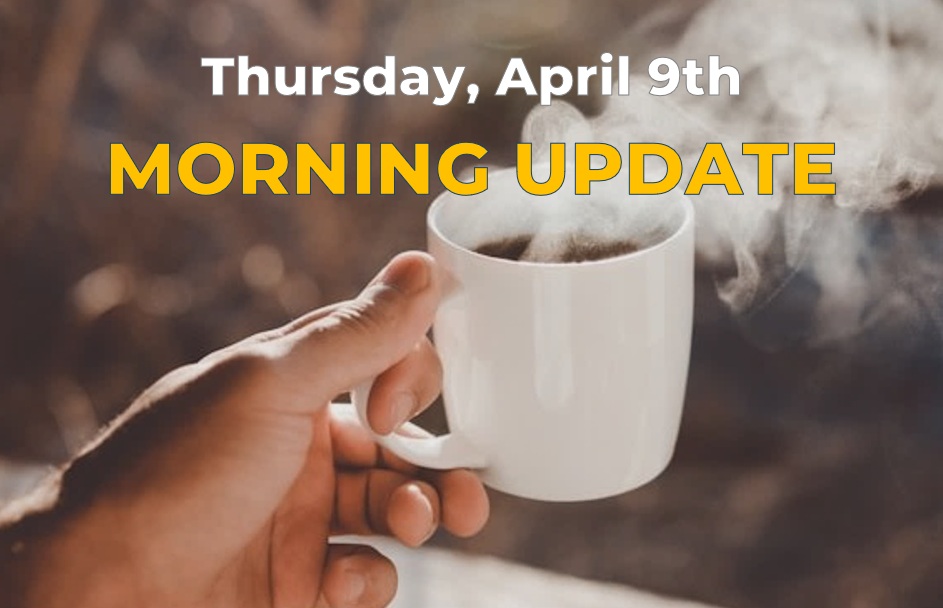 Morning Update spalsh screen for 4-9-2026