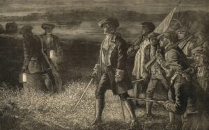 Artwork Amerian troops revolutionary war