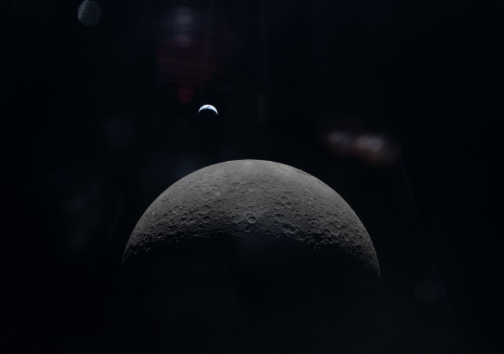 Artemis II shot from moon to earth