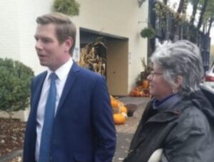 Eric Swalwell with Janet Stevens