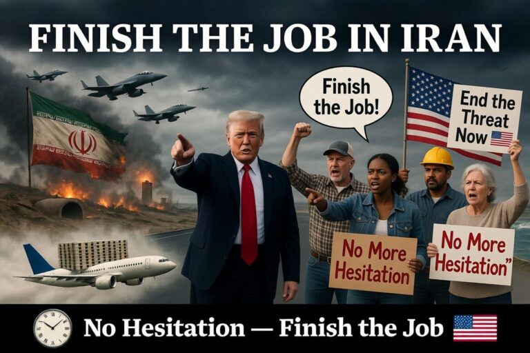 Trump finish the job in iran AI Image