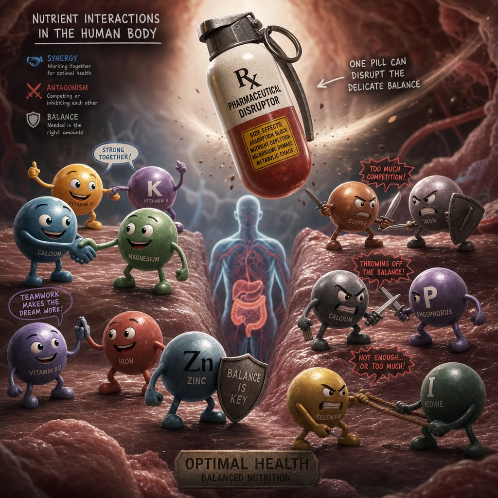 Nutrient interactions in the human body