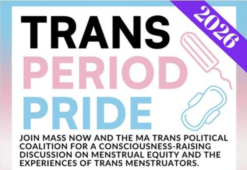 trans period pride poster, top half, Boston