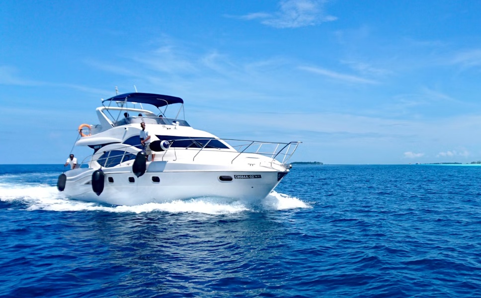 boat in the ocean near chore
